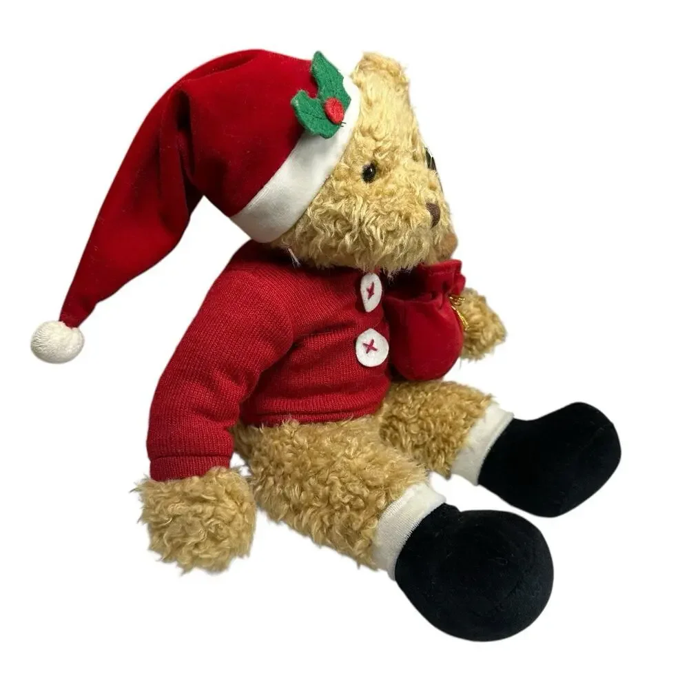 Vtg Russ Avon Bear Collection Sammy Santa Teddy Christmas 9